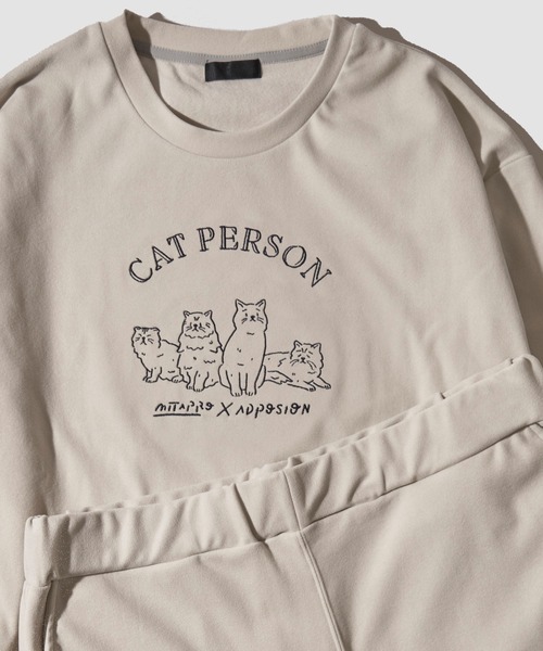 ADPOSION（アドポーション）の「【MITAINAPRO×ADPOSION】上下2点 アニマル刺繍 セットアップ（ルームウェア/パジャマ・レディース・ブラック系1/ブラック系2/ベージュ系1/ベージュ系2/ネイビー系1/ネイビー系2・SMALL/MEDIUM/LARGE）」の22枚目の写真