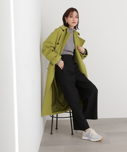 N.（N. Natural Beauty Basic）（エヌエヌナチュラルビューティーベーシック）の「◆サイドプリーツバギーパンツ（スラックス・レディース・ブラック/チェック・MEDIUM）」の19枚目の写真