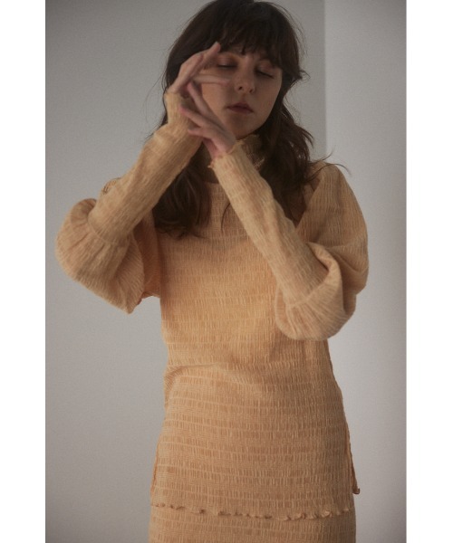 BLACK BY MOUSSY（ブラックバイマウジー）の「random shirring tops
