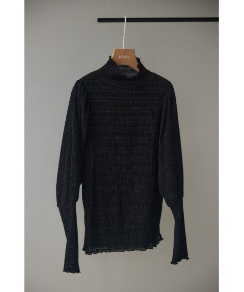 BLACK BY MOUSSY（ブラックバイマウジー）の「random shirring tops 