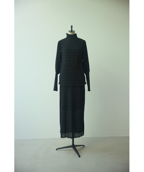 BLACK BY MOUSSY（ブラックバイマウジー）の「random shirring tops