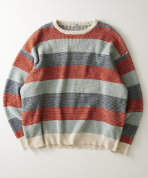 JOURNAL STANDARD relume | モールワッフルボーダー クルーネックニット(ニット/セーター)