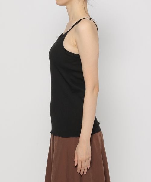 mysty woman（ミスティウーマン）の「カップツキインナーキャミ　183867（キャミソール・レディース・オフホワイト/ブラック/ライトベージュ・FREE）」の13枚目の写真