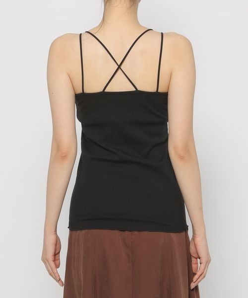 mysty woman（ミスティウーマン）の「カップツキインナーキャミ　183867（キャミソール・レディース・オフホワイト/ブラック/ライトベージュ・FREE）」の14枚目の写真