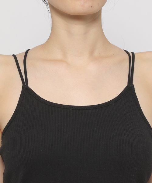 mysty woman（ミスティウーマン）の「カップツキインナーキャミ　183867（キャミソール・レディース・オフホワイト/ブラック/ライトベージュ・FREE）」の16枚目の写真