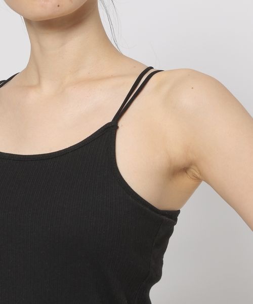 mysty woman（ミスティウーマン）の「カップツキインナーキャミ　183867（キャミソール・レディース・オフホワイト/ブラック/ライトベージュ・FREE）」の17枚目の写真