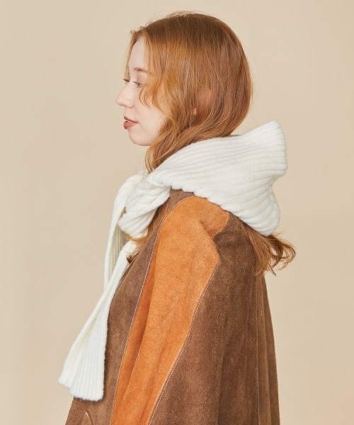 kaorinomori(カオリノモリ)の「kaorinomori パウニット(ニットキャップ/ビーニー・レディース・ホワイト/パープル/イエロー・FREE)」の6枚目の写真