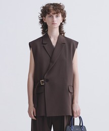 23-SS-032 / Sleeveless Tie Locken Jacket