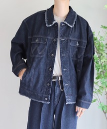 WONDER WONDER | ダメージデニムジャケット / OVERSIZED DENIM JKT【セットアップ対応】(デニムジャケット)