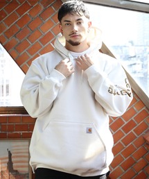 carhartt 袖ロゴパーカー