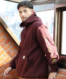 carhartt 袖ロゴパーカー