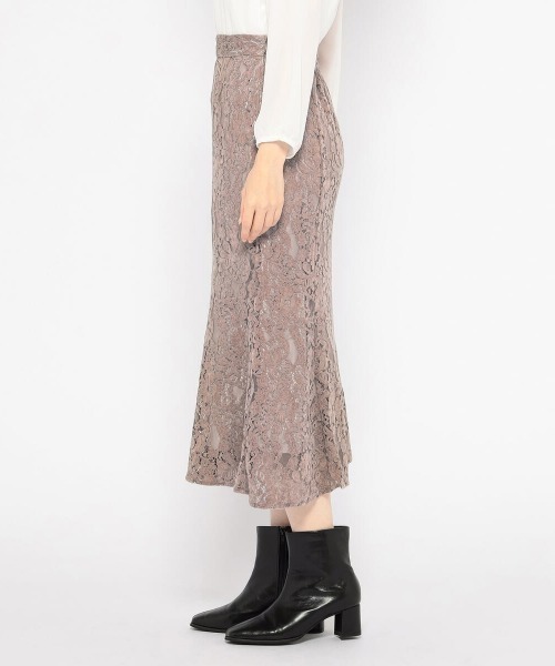MISCH MASCH(ミッシュマッシュ)の「モールレースマーメイドスカート(スカート・レディース・ブラック/モカ・SMALL/MEDIUM)」の9枚目の写真