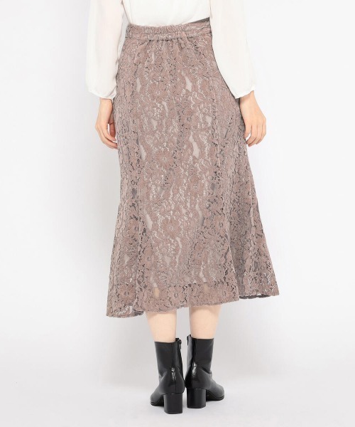 MISCH MASCH(ミッシュマッシュ)の「モールレースマーメイドスカート(スカート・レディース・ブラック/モカ・SMALL/MEDIUM)」の8枚目の写真