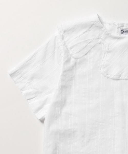 BEAMS BOY(ビームスボーイ)の「○BEAMS BOY / 2重襟 ブロード Wバックボタン ブラウス(シャツ/ブラウス・レディース・ホワイト/カーキ/ブルー・ONE SIZE)」の7枚目の写真