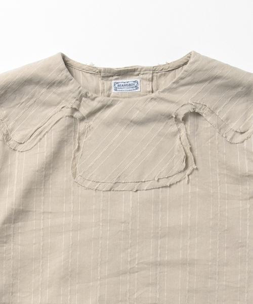 BEAMS BOY(ビームスボーイ)の「○BEAMS BOY / 2重襟 ブロード Wバックボタン ブラウス(シャツ/ブラウス・レディース・ホワイト/カーキ/ブルー・ONE SIZE)」の9枚目の写真