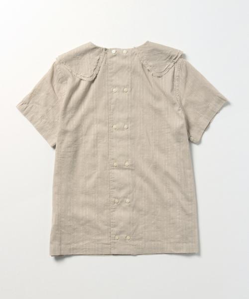 BEAMS BOY(ビームスボーイ)の「○BEAMS BOY / 2重襟 ブロード Wバックボタン ブラウス(シャツ/ブラウス・レディース・ホワイト/カーキ/ブルー・ONE SIZE)」の16枚目の写真