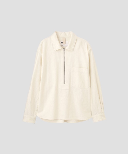 MHL.（エムエイチエル）の「WORN LINEN COTTON DRILL（シャツ