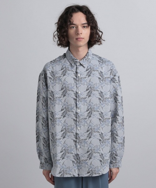 HARE（ハレ）の「ペールフラワージャガードシャツ(HARE)（シャツ
