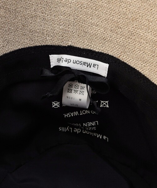 Firsthand（ファーストハンド）の「La Maison de Lyllis/ラ メゾン ド リリス LINEN POTHAT（ハット・レディース・ナチュラル/ブラック・ONE SIZE）」の8枚目の写真