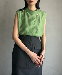 &g'aime | 【&g’aime】しわ加工ノースリーブブラウス(シャツ/ブラウス)