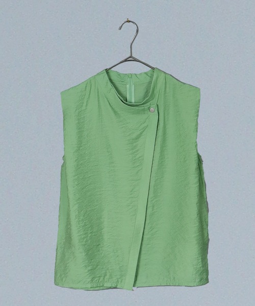 &g'aime（アンジェム）の「【&g’aime】しわ加工ノースリーブブラウス（シャツ/ブラウス・レディース・ブラック/ホワイト/グリーン・FREE）」の18枚目の写真