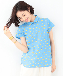 BEAMS BOY | ΠBEAMS BOY / バナナ柄 バックボタンブラウス(シャツ/ブラウス)