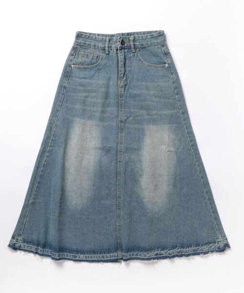 ジャストカヴァリ　ヴィンテージ　デニムロングスカート ヴィンテージウォッシュデニムロングスカート – WEGO ONLINE STORE