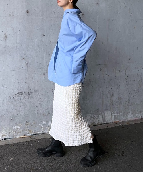 y/m by RIKA（イムバイリカ）の「ポコポコストレートスカート（スカート・レディース・ブラック/アイボリー・FREE）」の17枚目の写真