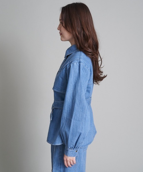 A de a.v.v（アードアー・ヴェ・ヴェ）の「ウエスタン風デニムブラウス（シャツ/ブラウス・レディース・ネイビー/ブルー・38/36）」の16枚目の写真