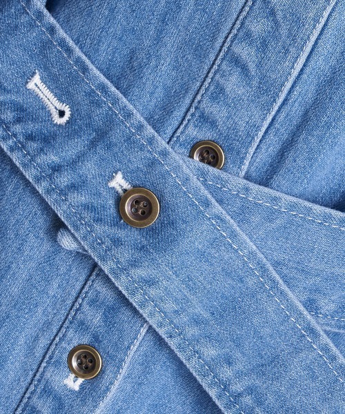 A de a.v.v（アードアー・ヴェ・ヴェ）の「ウエスタン風デニムブラウス（シャツ/ブラウス・レディース・ネイビー/ブルー・38/36）」の11枚目の写真