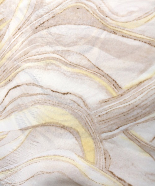 Emilyan（エミリアン）の「【手洗いできる♪】ウエストシャーリングリボン・マーブルプリントワンピース（ワンピース・レディース・ライトブルー/ライトイエロー/ライトパープル・9号）」の17枚目の写真