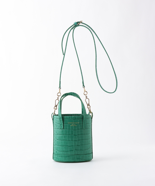 CHRISTIAN VILLA（クリスチャンヴィラ）の「【CHRISTIAN VILLA /クリスチャン ヴィラ】 COCO MINI BASKET（ショルダーバッグ・レディース・グリーン/アイボリー・FREE）」の3枚目の写真