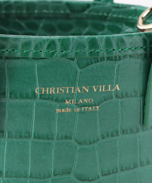 CHRISTIAN VILLA（クリスチャンヴィラ）の「【CHRISTIAN VILLA /クリスチャン ヴィラ】 COCO MINI BASKET（ショルダーバッグ・レディース・グリーン/アイボリー・FREE）」の4枚目の写真