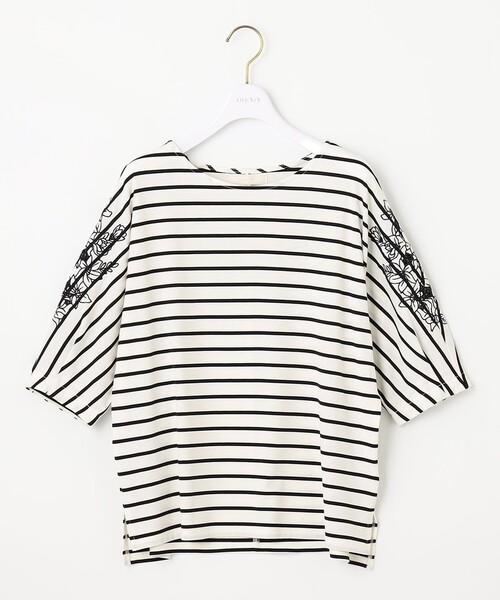 ANY SIS（エニィスィス）の「エンブロイダリードルマン カットソー（Tシャツ/カットソー・レディース・ブラック系2/オレンジ系/ホワイト系・0）」の9枚目の写真