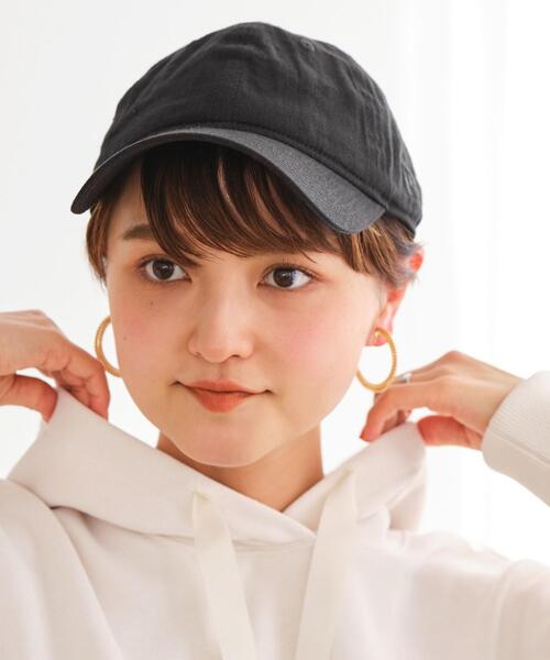 NEW ERA(ニューエラ)の「【別注】<NEW ERA (ニューエラ)>シャンブレー キャップ2(キャップ・レディース・ブラック/ベージュ/ホワイト・FREE)」の7枚目の写真