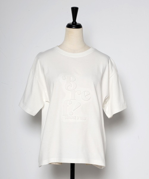 Bonjour Sagan(ボンジュールサガン)の「Bref!ロゴTシャツ(Tシャツ/カットソー・レディース・ブラック/オフホワイト・FREE)」の22枚目の写真