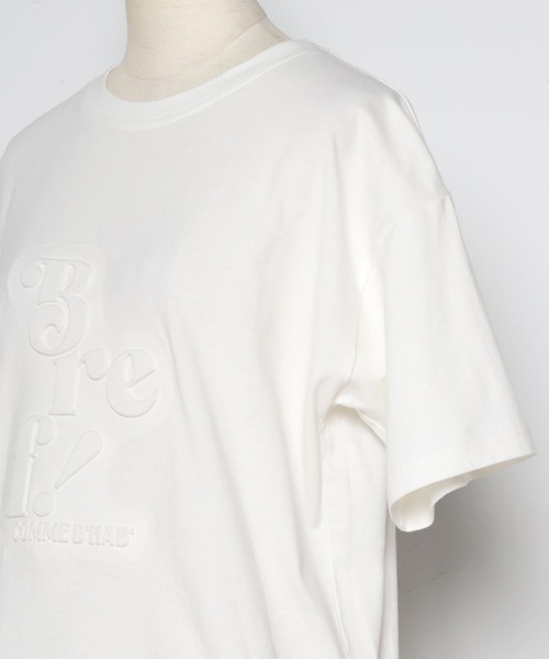 Bonjour Sagan(ボンジュールサガン)の「Bref!ロゴTシャツ(Tシャツ/カットソー・レディース・ブラック/オフホワイト・FREE)」の6枚目の写真