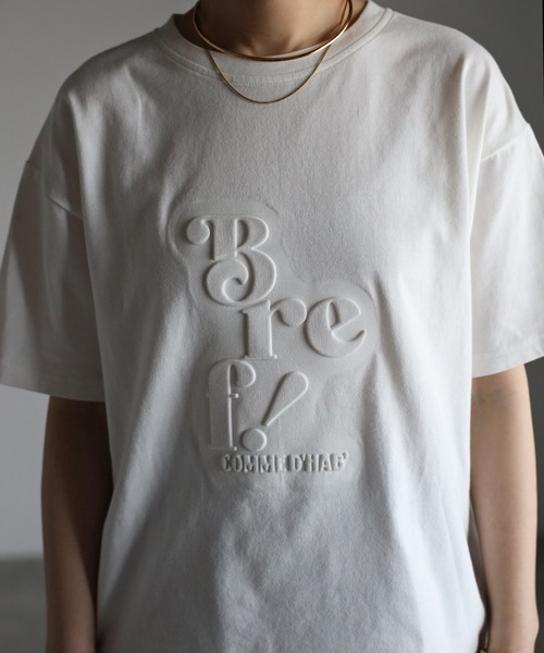Bonjour Sagan(ボンジュールサガン)の「Bref!ロゴTシャツ(Tシャツ/カットソー・レディース・ブラック/オフホワイト・FREE)」の20枚目の写真