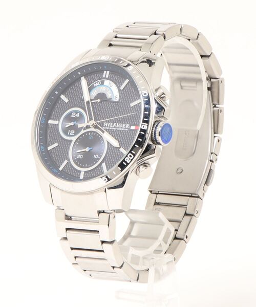 TOMMY HILFIGER（トミーヒルフィガー）の「【TOMMY HILFIGER】トミーヒルフィガー クォーツ 腕時計（アナログ腕時計・メンズ・シルバー×ブラック・FREE）」の2枚目の写真