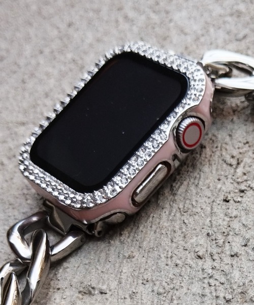 zandy(ズィーアンドワイ)の「zandy /ズィー・アンド・ワイ Apple Watch【ストーンツヤハードケース】アップルウォッチケース ストーンツヤ ハードフルケース 画面カバー一体型 //// case1(デジタル腕時計・メンズ・ピンク系その他/ブラック×シルバー/ブラック×ゴールド/ホワイト×シルバー/ホワイト×ゴールド/グリーン系その他/ブルー系その他/ネイビー/ピンク/グリーン・40/44)」の9枚目の写真