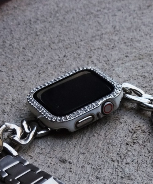zandy(ズィーアンドワイ)の「zandy /ズィー・アンド・ワイ Apple Watch【ストーンツヤハードケース】アップルウォッチケース ストーンツヤ ハードフルケース 画面カバー一体型 //// case1(デジタル腕時計・メンズ・ピンク系その他/ブラック×シルバー/ブラック×ゴールド/ホワイト×シルバー/ホワイト×ゴールド/グリーン系その他/ブルー系その他/ネイビー/ピンク/グリーン・40/44)」の1枚目の写真
