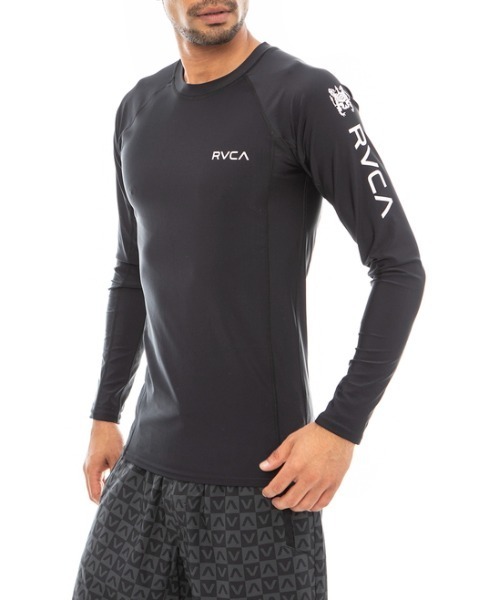 RVCA ルーカ メンズ ラッシュガード トレーニングウェア 水着 ルカ ゆうパケット25SS RVCA ラッシュガード BF041-875 ILL RVCA HEX BOX