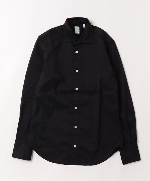 Finamore(フィナモレ)の「FINAMORE / ロングスリーブシャツ(シャツ/ブラウス・メンズ・ブラック・SMALL)」の1枚目の写真