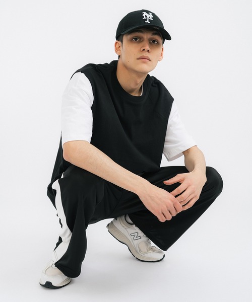 Ressaca（レサーカ）の「オーバーサイズ ノースリーブクルーネックTシャツ タンクトップ（Tシャツ/カットソー・メンズ・ホワイト/ブラック/グレー/オレンジ/グリーン・M/L/XL）」の3枚目の写真