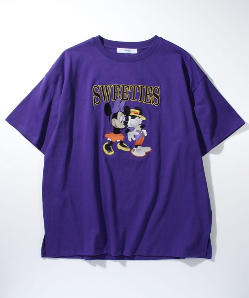 Disney(ディズニー)の「【Disney/ディズニー】アートワークデザイン 刺繍 ショートスリーブTシャツ(Tシャツ/カットソー・レディース・ベージュ系その他/グレー系その他/グリーン/パープル・M/L)」の12枚目の写真