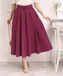 couture brooch | ◆【鮮やかカラースカートで新鮮コーデに。】タイプライタータックウエストスカート(スカート)