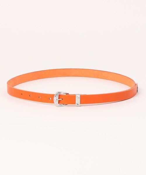 ART BROWN（アートブラウン）の「(ART BROWN)メタルバックルベルト（ベルト・レディース・ブラック/オレンジ・FREE）」の2枚目の写真