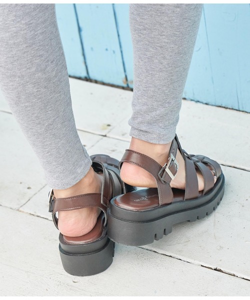 anap mimpi(アナップミンピ)の「ラバーソールグルカサンダル(サンダル・レディース・ブラウン/ブラック/ベージュ・L/M/LL/S)」の8枚目の写真