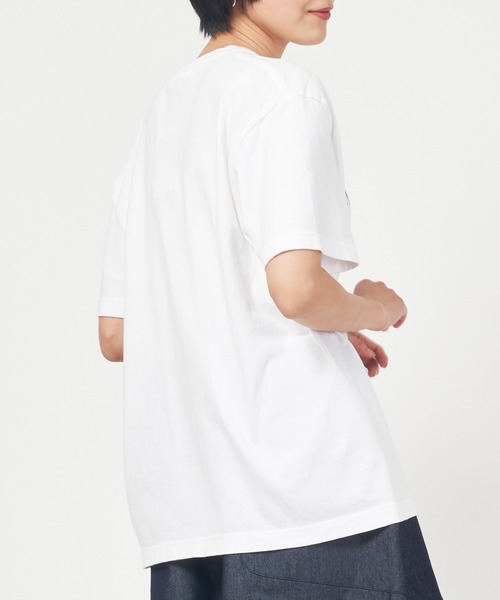 GOOD ROCK SPEED(グッドロックスピード)の「Disney / Mickey Mouse Logo TEE(Tシャツ/カットソー・レディース・ホワイト/ネイビー・FREE)」の6枚目の写真