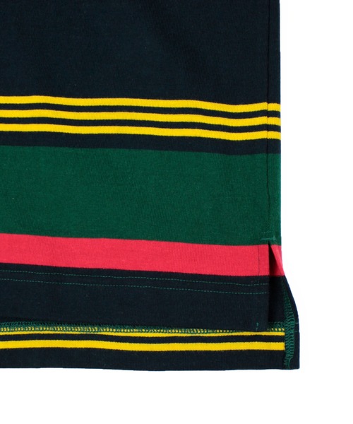 Universal Style Wear(ユニバーサルスタイルウェア)の「Universal Style Wear クラシック ボーダー ラガーシャツ(ポロシャツ・メンズ・ベージュ系/ネイビー系/ブラック系/グリーン系・LARGE/MEDIUM/X-LARGE)」の17枚目の写真